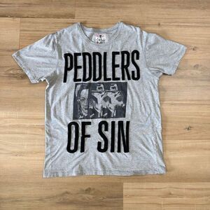Vintage Morphine Generation Peddlers Of Sin Gray Shirt Size Large Embroidered